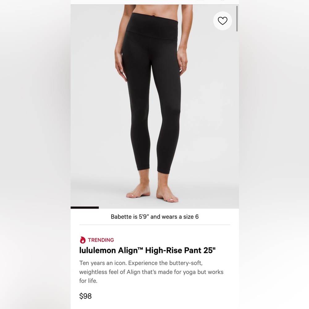 lululemon Align 25” leggings
